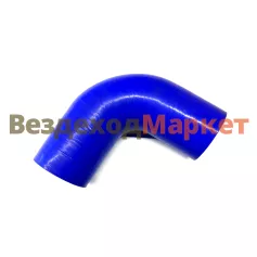 Патрубок радиатора угловой 130-16-119/d=60,L=220 силикон. для МАЗ /MEGAPOWER/