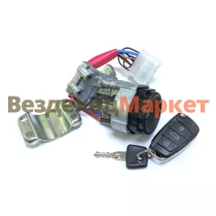 Замок зажигания VK2090 н.о. с выкидным ключем ВАЗ 2113-2115 (2109-3704005-30) SAN-D Димитровград