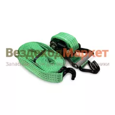 Ремень стяжной груза 3т. с трещеткой (L=6 м., ширина ремня 35мм) HITCH
