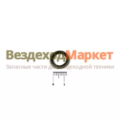 Шайба с резин. уплотнен. Ф12/32000078 (уп.10шт)