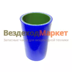 Патрубок радиатора нижн. 375-1303030/L=100 d=50 дв.ЯМЗ-236,238 (синий силикон)