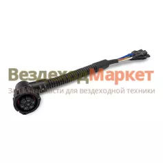 Разъем байонетный-розетка DA-02385 7-ми конт. АМР /угловой/ задн. фонаря Дали-Авто