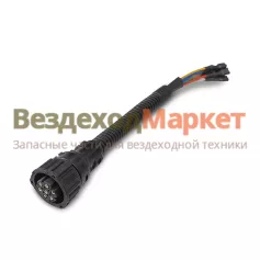 Разъем байонетный-розетка DA-02388 7-ми конт. АМР /прямой/ задн. фонаря Дали-Авто