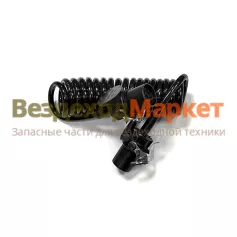 Кабель АБС спиральный 15 полюсной с разъёмом