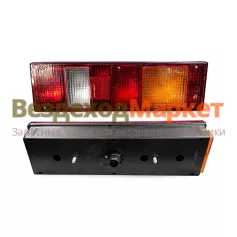 Фонарь зад. прав. 7462.3716-04 (б/пров; б/подс. с ценр. разъём. с бок. габар. 24В) РУДЕНСК