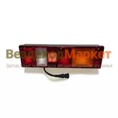 Фонарь зад. прав. 7442.3716-10 б/подс. с бок. габар. (КАМАЗ,МАЗ,УРАЛ) 24В РУДЕНСК