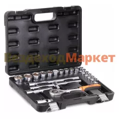 Набор головок торцевых 9821 1/2   6-гранных, к-т 21шт. 08-32мм (Автодело)