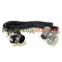 Кабель электрический прицепа KR-3828 /15Pin, выход 2х7 Pin. 1-полюсный сдвоенный L=4500мм металл. штекеры /KRAL/