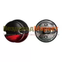 Фонарь габар. задн. 38.3731/12В черно-красный /ОСВАР/